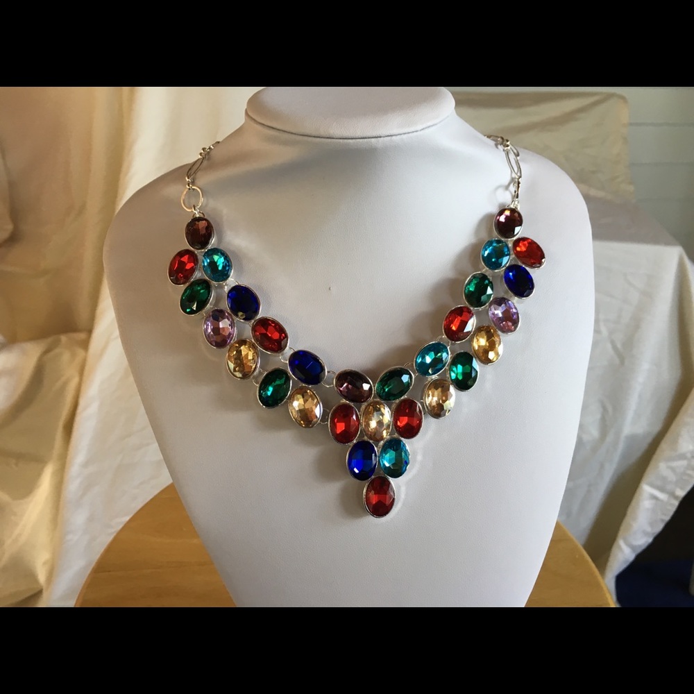Multi Color Gemstone Necklace